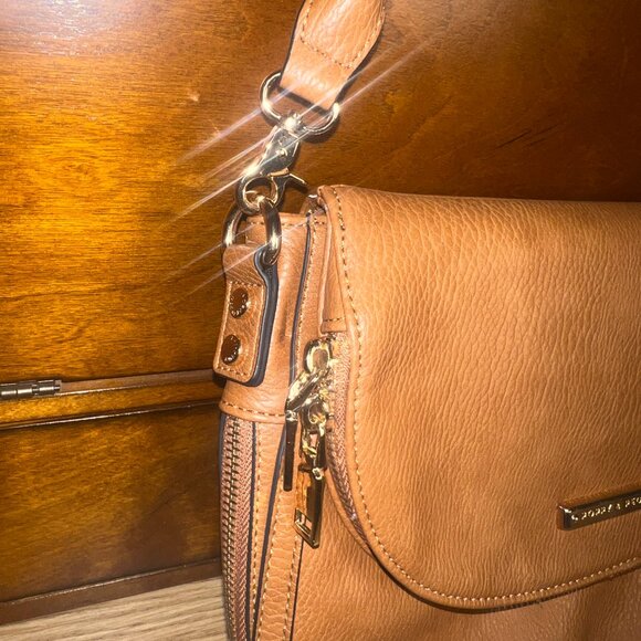 Poppy and Peonies Downtown Cognac Shoulder Bag - Great Condition - Picture 3 of 11